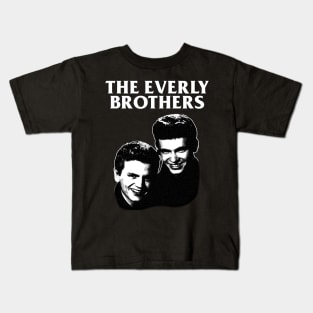 The Everly Brothers - Engraving Style Kids T-Shirt